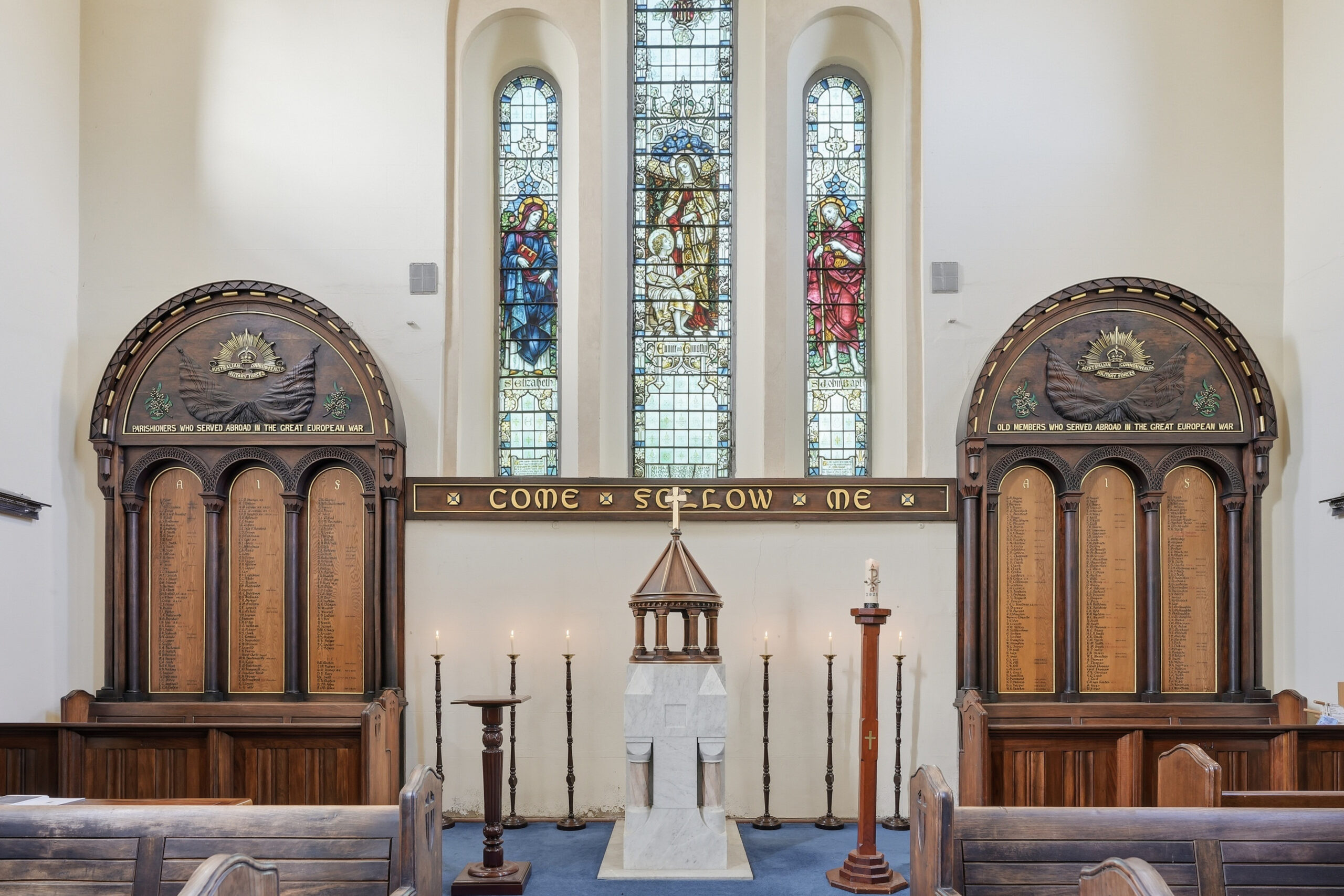 The Baptismal font at Christ Church North Adelaide
